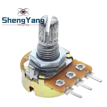 20 ADET ShengYang stereo / pa / sızdırmazlık potansiyometre WH148 B1k B2k B5k B10k B20k B50k B100k B250k B500k B1M 15 mm 3 pın