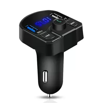 LED FM Verici 4.1 A Bluetooth Araç Kiti Çift USB Araç Şarj 3.1 A 1A 2 Port USB MP3 Müzik Çalar İphone Tüm Cep Ph X1B5