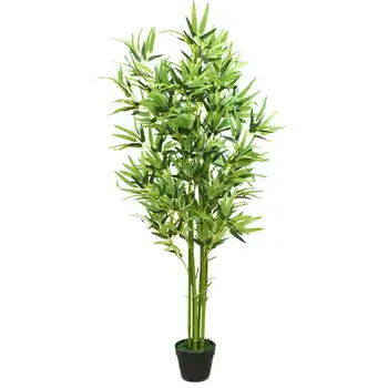 Simülasyon Sahte Bambu Sahte Yeşil Yaprak Ağacı Saksı Bitki dekor KT00167