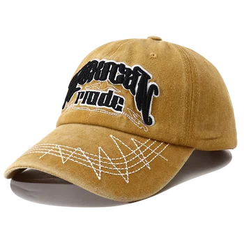 2023 Yeni Retro Vintage Yıkanmış pamuklu beyzbol şapkası Unisex Hip Hop Meksika İşlemeli Snapback Şapka Kadın Erkek Gorras Hombre