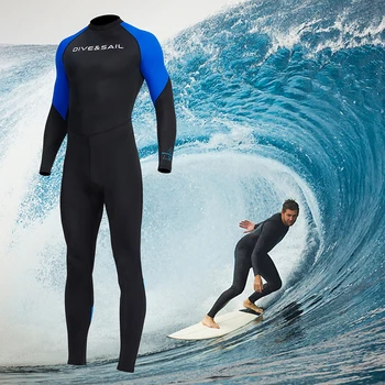 Erkekler Dalış Koruma Giysileri Sıcak Güneş Koruyucu Dalış Sörf Mayo Fermuarlı Elastik Anti-scratch su sporları ekipmanları