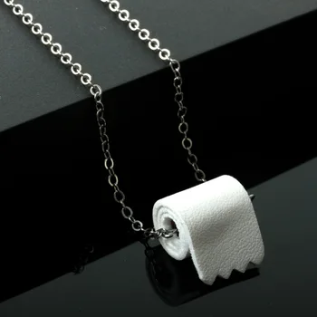 Moda Rulo Kağıt Kolye Küpe Kadınlar İçin Yaratıcı 3d Geometrik tuvalet kağıdı Kağıt Tüp Küpe Takı