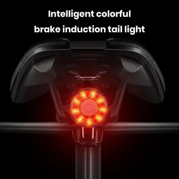 Bisikletler için Cep Telefonu Şarj Cihazı Düşmeye dayanıklı Bisiklet park lambaları Bisiklet park lambaları Otomatik Fren Algılama Ipx6 su geçirmez Led