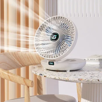 Şarj edilebilir Ev Çift Kullanımlı Mutfak Fanı USB Şarj Ev Sessiz Büyük Rüzgar Masaüstü Mini Taşınabilir Elektrikli Duvara Monte Fanlar