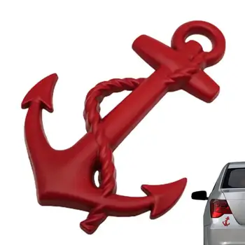 3D Metal Çapa Logo Styling Deniz Amblemi Mağaza Dekorasyon Metal Yan Logo Arka Logo Kapı Sticker Metal Yan Logo Arka Logo