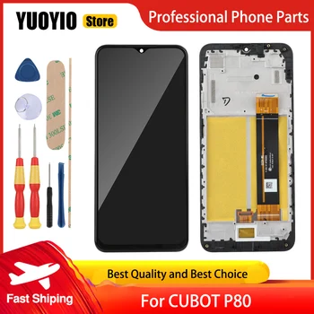 YUOYIO Yepyeni Orijinal CUBOT P80 LCD ekran + Dokunmatik Ekran Meclisi Için CUBOT P80 + Araçları