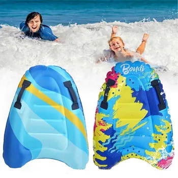 2 Adet Şişme Sörf Tahtası Çocuk Boyutu, Hafif Bodyboard Kolları ile Yüzme Yüzen Mat Vücut Panoları Çocuklar Bebekler için
