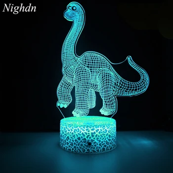 Nighdn Dinozor Gece Lambası Çocuk Kreş Çocuk Gece Lambası Hayvan Şekli ile Bebek Odası Dekor için Genç Erkek ve Kız için