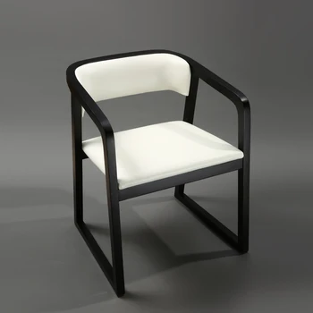Cafe Ofis Yemek Sandalyesi Beyaz Koltuk Lüks Berber Yemek Sandalyesi Güzellik Salonu Yumuşak Silla Comedor mutfak mobilyası YY50DC
