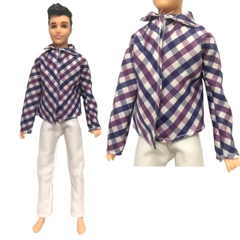 NK 1 Takım Prens Giysileri moda Kıyafet Serin Günlük gündelik giyim barbie bebek Aksesuarları Erkek Arkadaşı Ken Bebek Çocuk Hediye Oyuncak