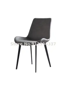 Modern minimalist yetişkin ev yemek sandalyesi arkalığı deri sandalye restoran yemek masası ve sandalye toplantı odası müzakere