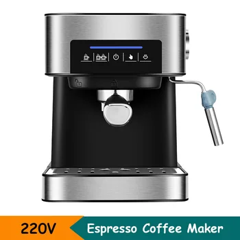 Elektrikli Espresso Kahve makinesi Makinesi 20 Bar Buhar Süt köpüğü hızlı ısıtma Kahve makinesi 1.6 L