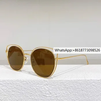 Moda retro rahat gölgeleme avant-garde FF0627 unisex güneş gözlüğü, güneş gözlüğü, gölgeleme altın