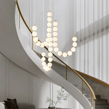 Yemek Oturma Odası Yuvarlak Top Tavan Asılı Modern LED avize lamba Modern Dekoratif Avize