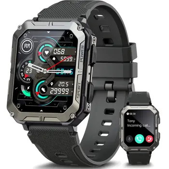 LEMFO 7 gün Pil Ömrü akıllı saatler Erkekler için IP68 Su Geçirmez Spor İzci C20Pro smartwatch Spor saatler Android ıos