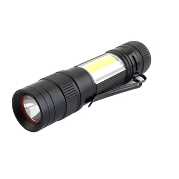 LED el feneri ile şarj edilebilir pil Yüksek Lümen Zumlanabilir Mini el kalem ışığı acil durum fenerleri için