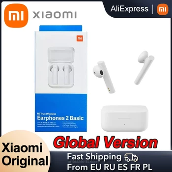 Küresel Sürüm Xiao mi hava 2 SE kulaklık mi gerçek Kablosuz Kulaklık Bluetooth 5.0 kırmızı mi Airdots S 2 TWS otomatik Çift ve Bağlantı