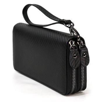 Moda cüzdan kadınlar için tasarımcı lüks hakiki deri uzun çanta manşonlar tasarım çift fermuarlı erkek cüzdan erkekler kadınlar için