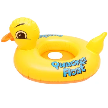 1 ADET Şişme Şamandıra Yüzme Yetişkin Çocuk PVC Ördek Şekilli Yüzen Şişme Yüzme Bağlar Yüzen Plaj Yüzme