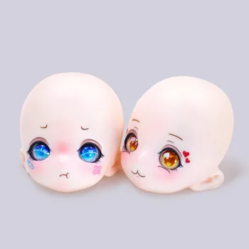 1/4 Bebek Kafası Makyaj Anime Tipi Fit SD BJD Bebek Dıy Kız Oyuncak Giyinmek doğum günü hediyesi Moda Bebek Aksesuarları