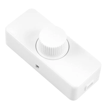 HOT - 2X Inline LED Dimmer Anahtarı, Dahili Döner AÇMA/KAPAMA Ve Topuzu Kontrol Dimmer Kısılabilir 3-100W LED / Akkor Beyaz