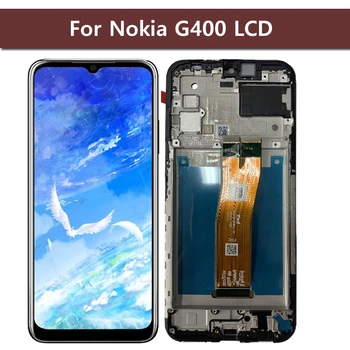 Test edilmiş Orijinal LCD Nokia G400 Ekran dokunmatik ekranlı sayısallaştırıcı grup TA - 1448 TA-1476 Ekran Yedek Parçalar