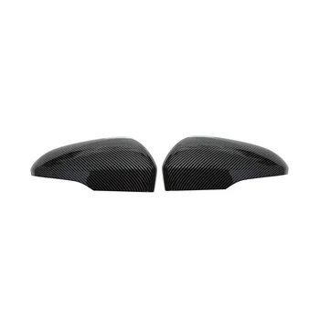 Araba Karbon Fiber Siyah Geri Ayna kapağı dikiz aynası Kabuk Kapak ABD Standardı için Mondeo 2013-2021