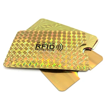 10 ADET Lazer Anti-Hırsızlık kart tutucu Alüminyum Folyo RFID Kılıfı Anti-degaussing kart tutucu Koruma Banka Kartı Seti Koruyucu Çanta NFC
