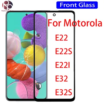 10 Adet Dokunmatik ekran paneli Değiştirme Motorola Moto E22S E22İ E32S LCD Ön Dış Cam Lens İle OCA Tutkal